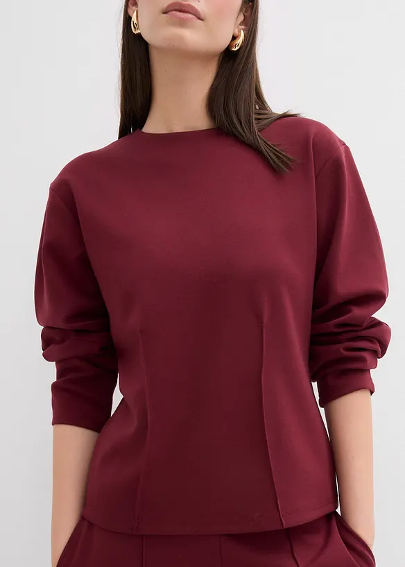Triko s dlouhým rukávem, z materiálu Punto di Roma, bonprix