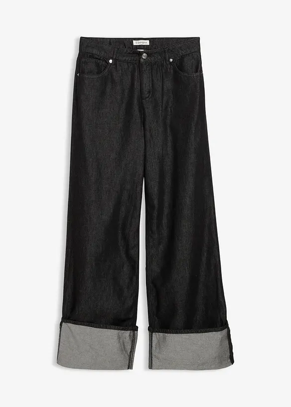 Džíny Baggy, Mid Waist, bonprix