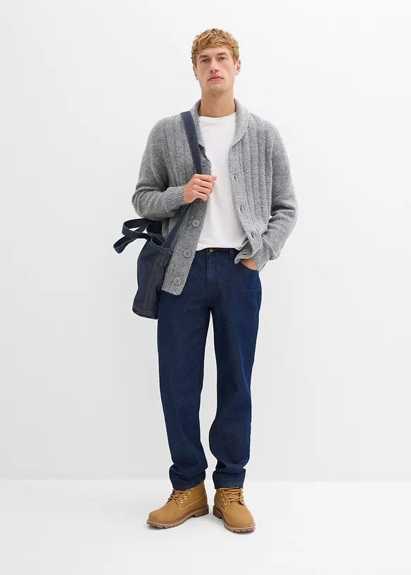 Džíny Relaxed Fit z čisté organické bavlny, Straight, bonprix