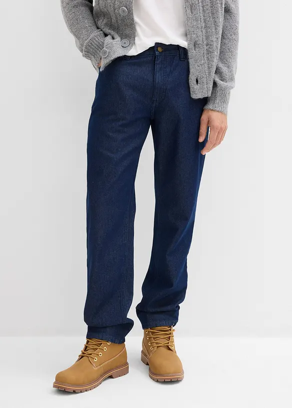 Džíny Relaxed Fit z čisté organické bavlny, Straight, bonprix