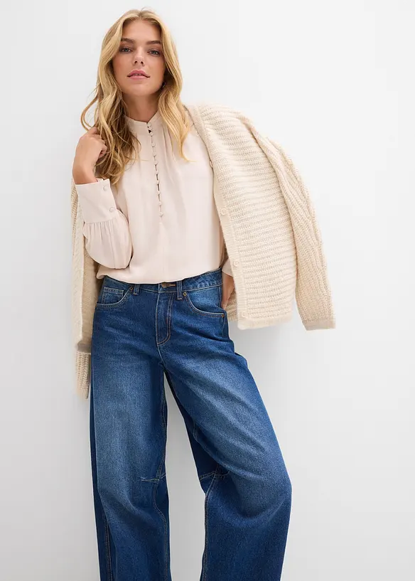 Džíny Ballon, Mid Waist, bonprix