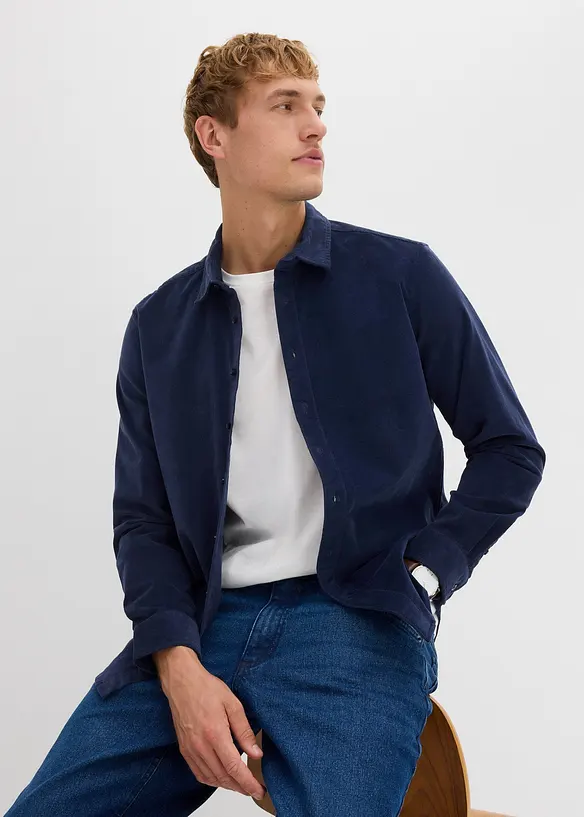 Manšestrová košile se střihem Regular Fit, bonprix