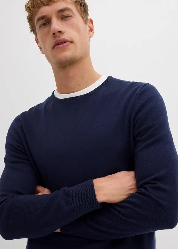 Svetr z jemné pleteniny s luxusní merino vlnou, bonprix