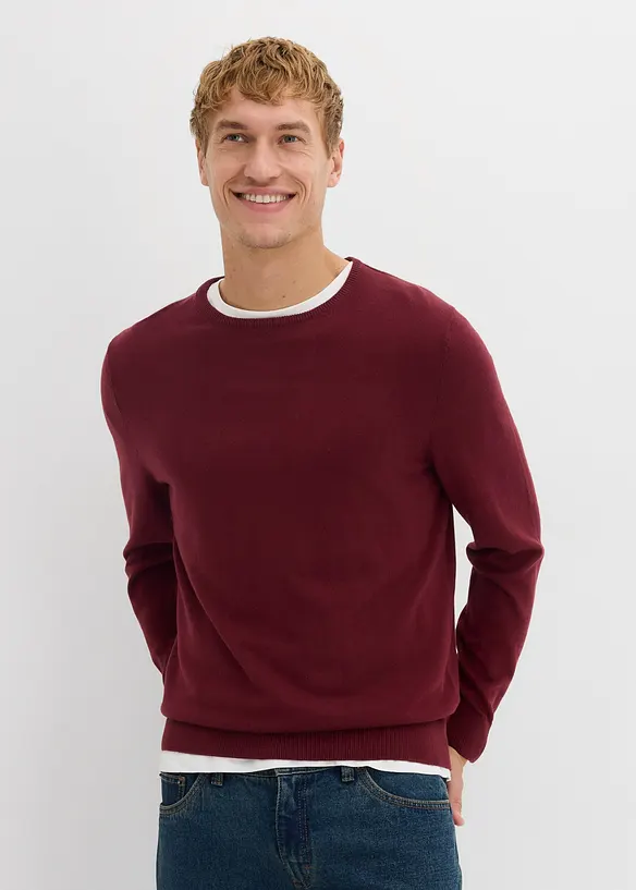 Svetr z jemné pleteniny s luxusní merino vlnou, bonprix