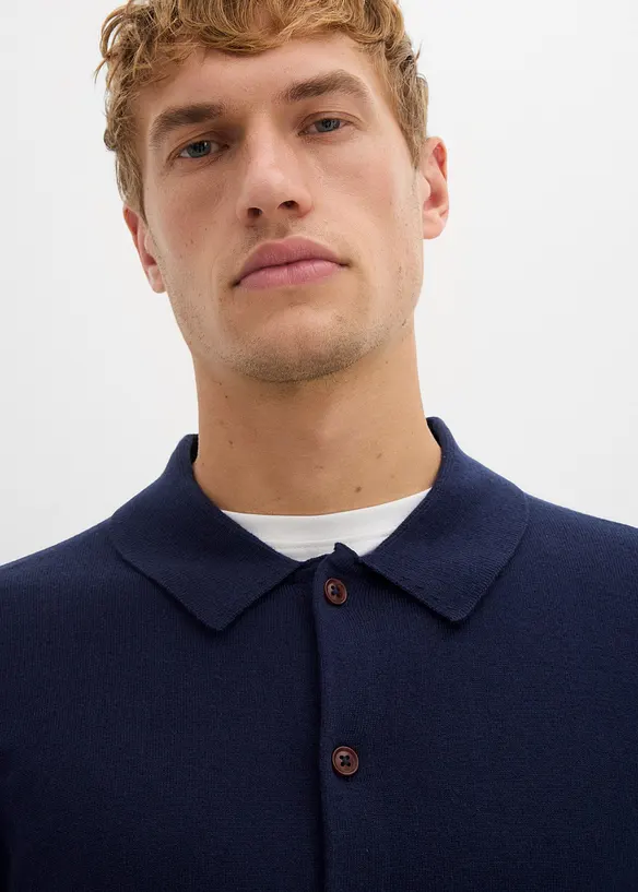 Rozepínací svetr z jemné pleteniny s luxusní merino vlnou, Slim Fit, bonprix