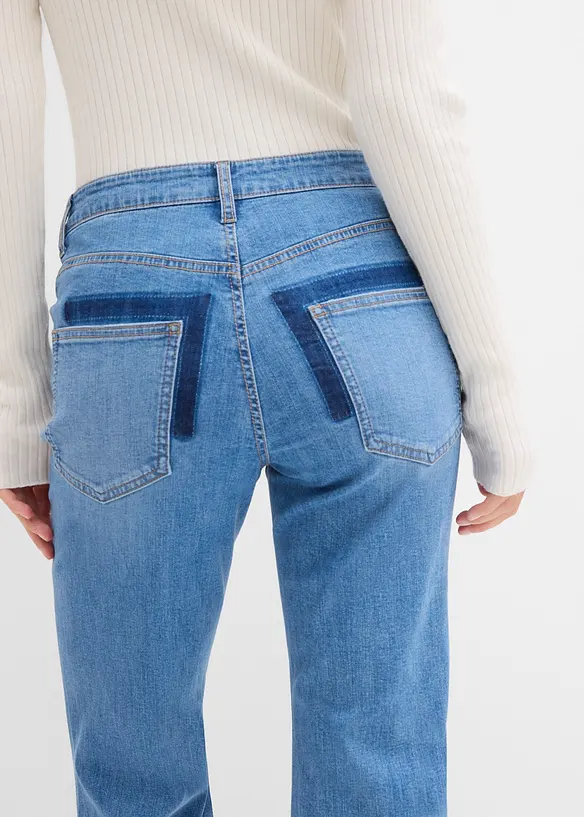 Džíny Flared, Mid Waist, bonprix