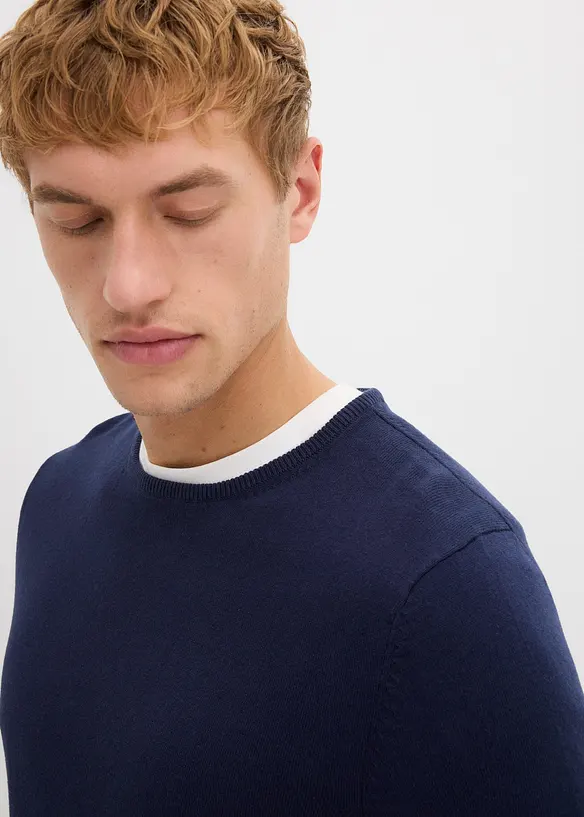 Svetr z jemné pleteniny s luxusní merino vlnou, bonprix