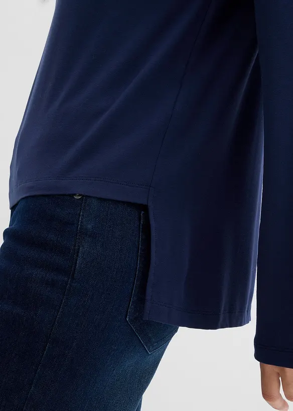 Oversize tričko ze splývavé směsi viskózy a elastanu, bonprix