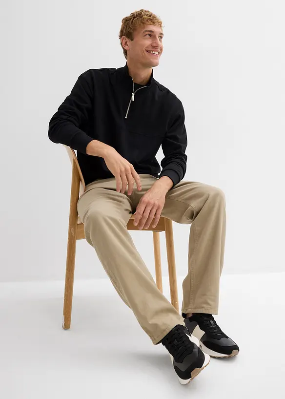 Termo kalhoty s pohodlným pasem, Relaxed Fit, Straight, bonprix