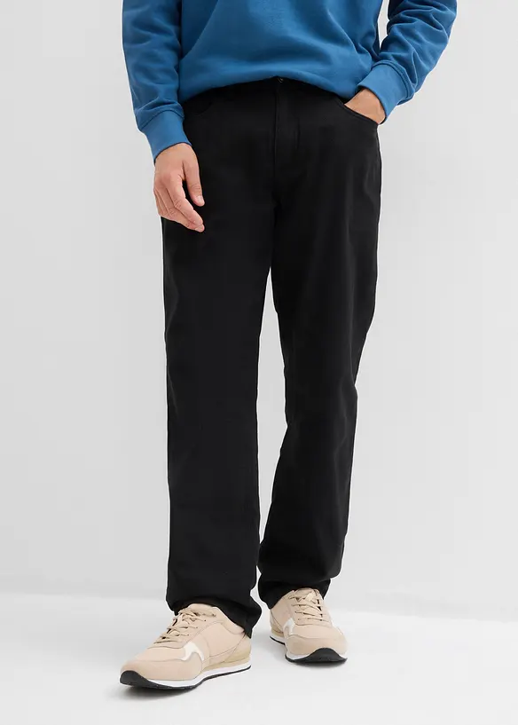 Termo kalhoty s pohodlným pasem, Relaxed Fit, Straight, bonprix