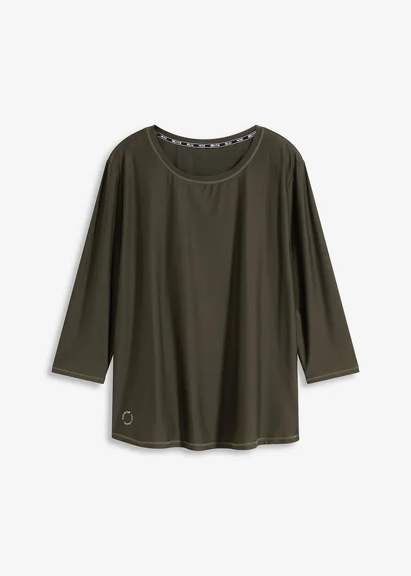 Velmi měkké funkční tričko s 3/4 rukávy, rychleschnoucí, bonprix