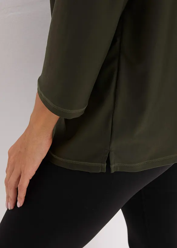 Velmi měkké funkční tričko s 3/4 rukávy, rychleschnoucí, bonprix