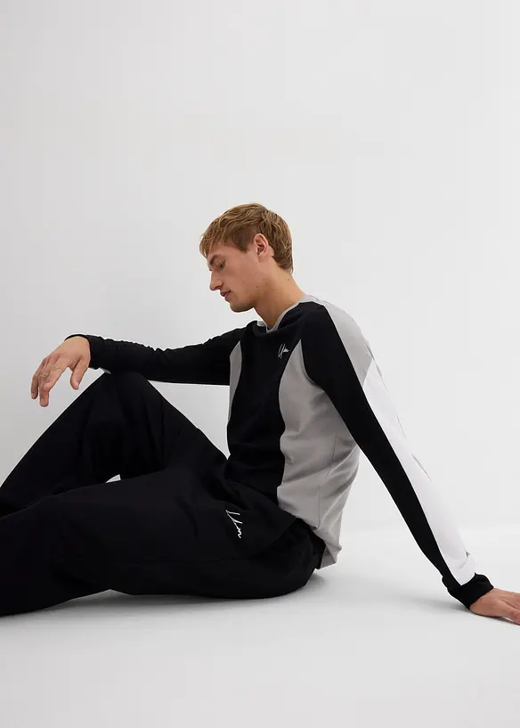 Joggingové kalhoty z čisté bavlny, Loose Fit, bonprix