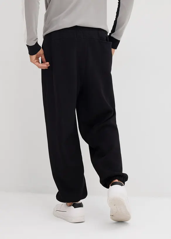 Joggingové kalhoty z čisté bavlny, Loose Fit, bonprix