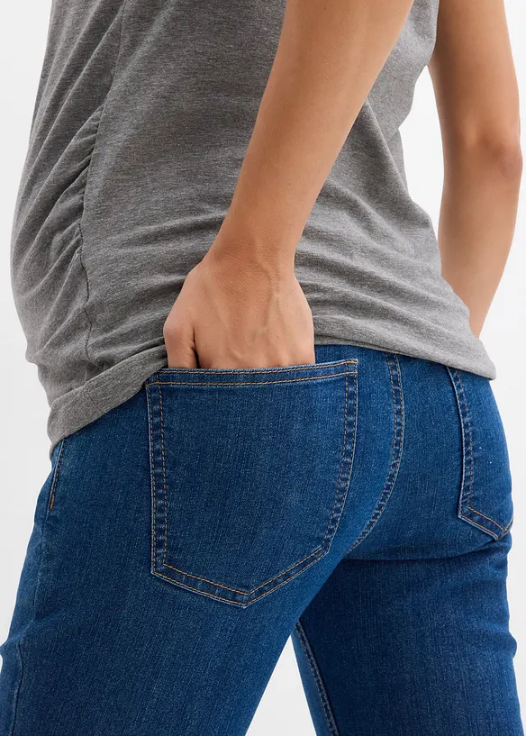 Těhotenské džíny s organickou bavlnou, Skinny, bonprix