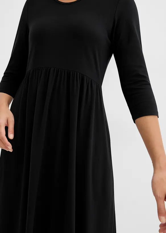 Šaty z bavlněného žerzeje, midi délka, bonprix