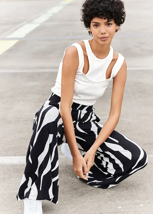 Žerzejové kalhoty z měkké viskózové směsi, bonprix