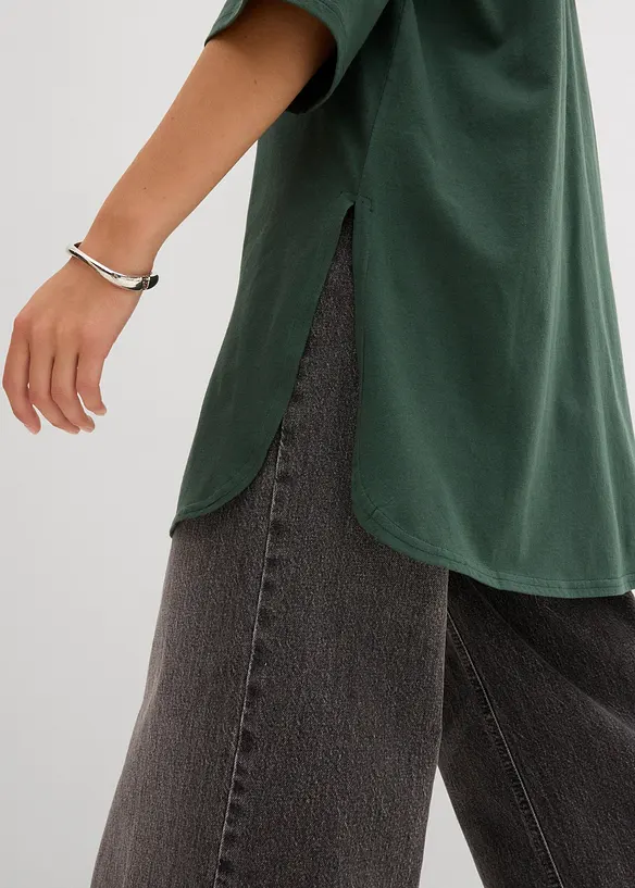 Dlouhé oversize triko z čisté organické bavlny, bonprix
