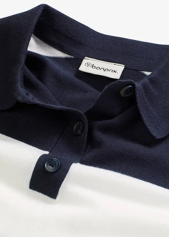Oversize svetr s polo límečkem, bonprix