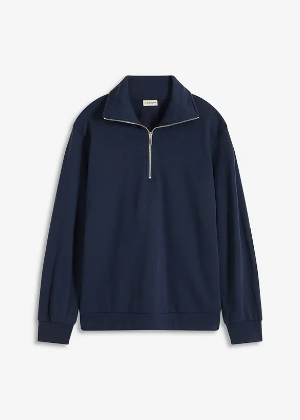 Oversize mikina se zipem, bonprix