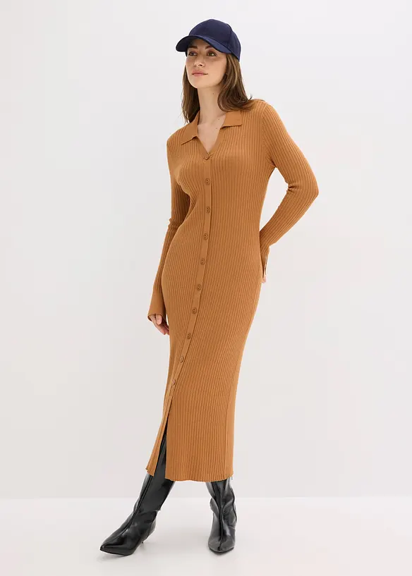 Pletené šaty z měkké viskózové směsi, bonprix