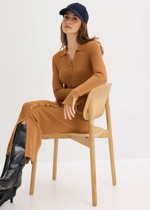 Pletené šaty z měkké viskózové směsi, bonprix