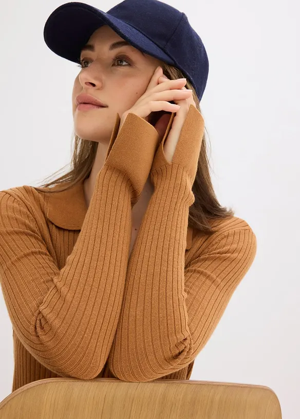 Pletené šaty z měkké viskózové směsi, bonprix