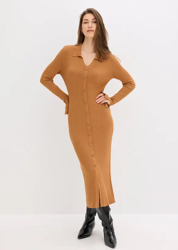 Pletené šaty z měkké viskózové směsi, bonprix