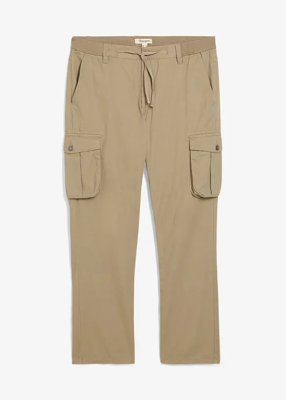 Cargo kalhoty Regular Fit z čisté bavlny, Straight, bonprix