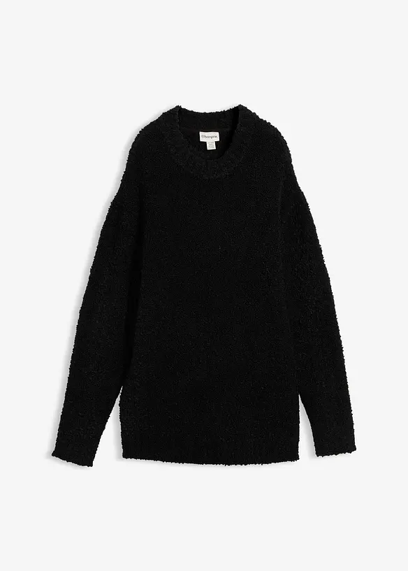 Oversized svetr z flaušové příze, bonprix