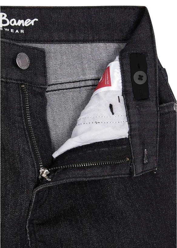 Strečové džíny Slim Fit s nastavitelným pasem, Straight, bonprix