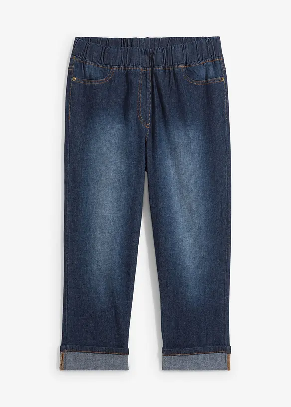 Džíny Slim Fit, Mid Waist, bavlna, bonprix