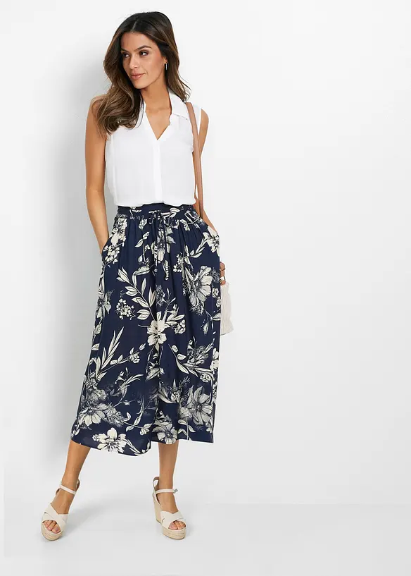 Viskózová maxi sukně, bonprix