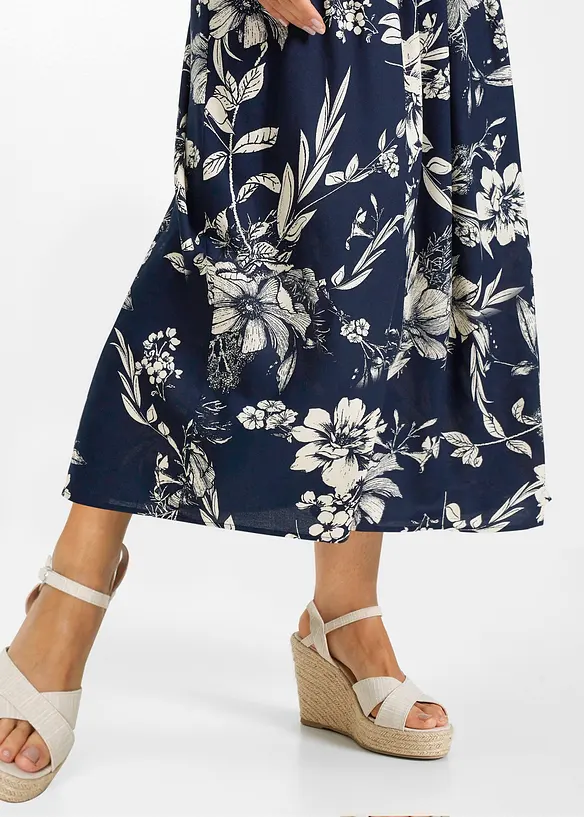 Viskózová maxi sukně, bonprix