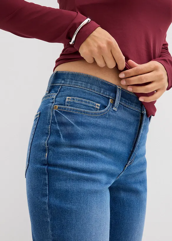 Džíny Bootcut, Mid Waist, bonprix