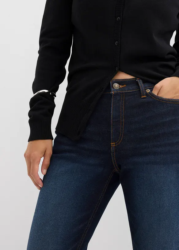 Džíny Bootcut, Mid Waist, bonprix