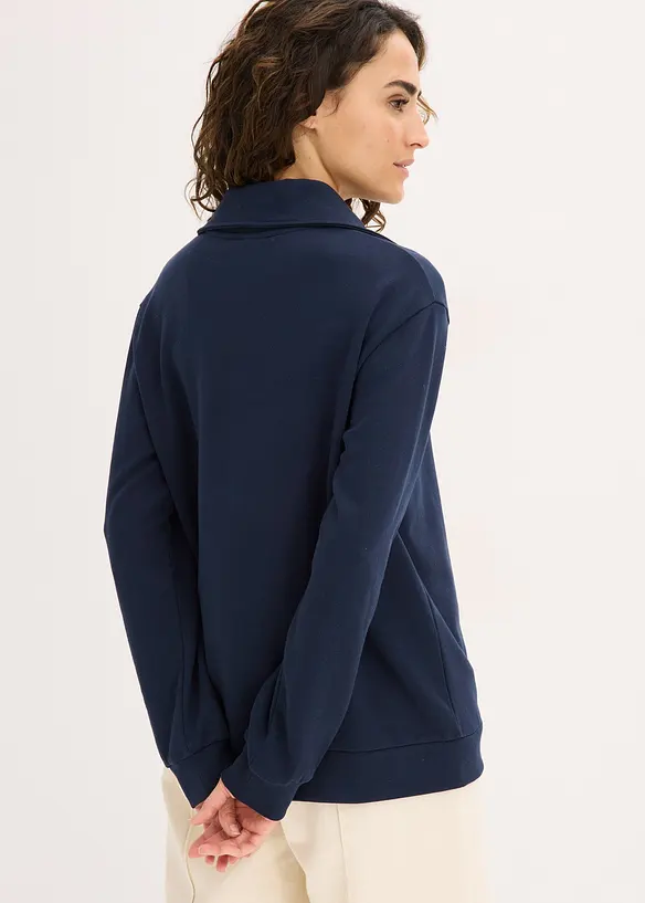 Oversize mikina se zipem, bonprix
