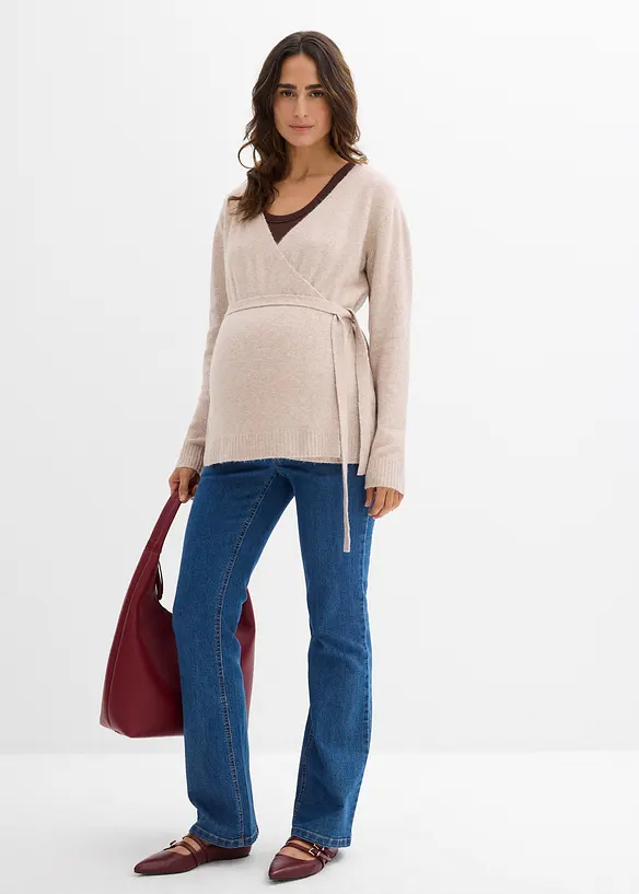 Pletený kabátek na období těhotenství i po něm, bonprix