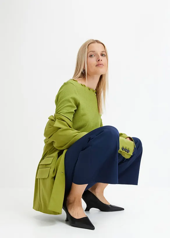 Zvonové kalhoty, High Waist, bonprix