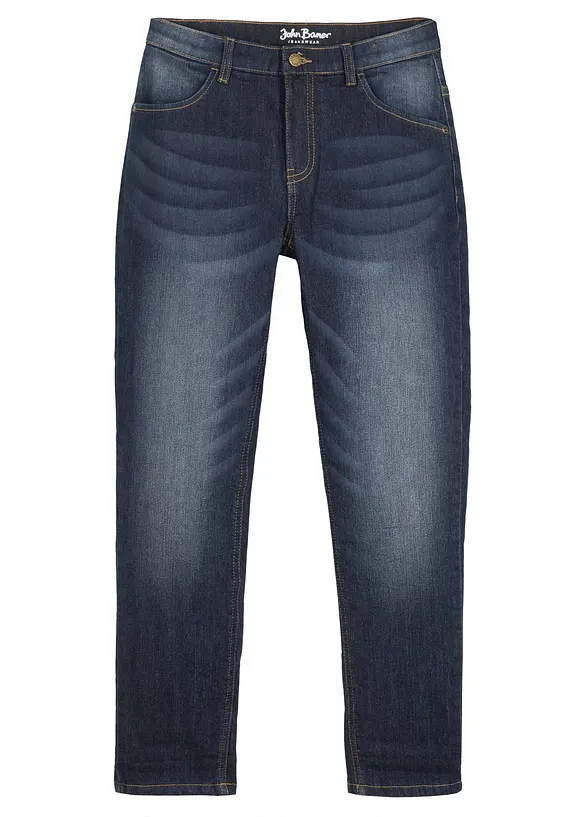 Termo džíny Slim Fit s flísovou podšívkou, Straight, bonprix