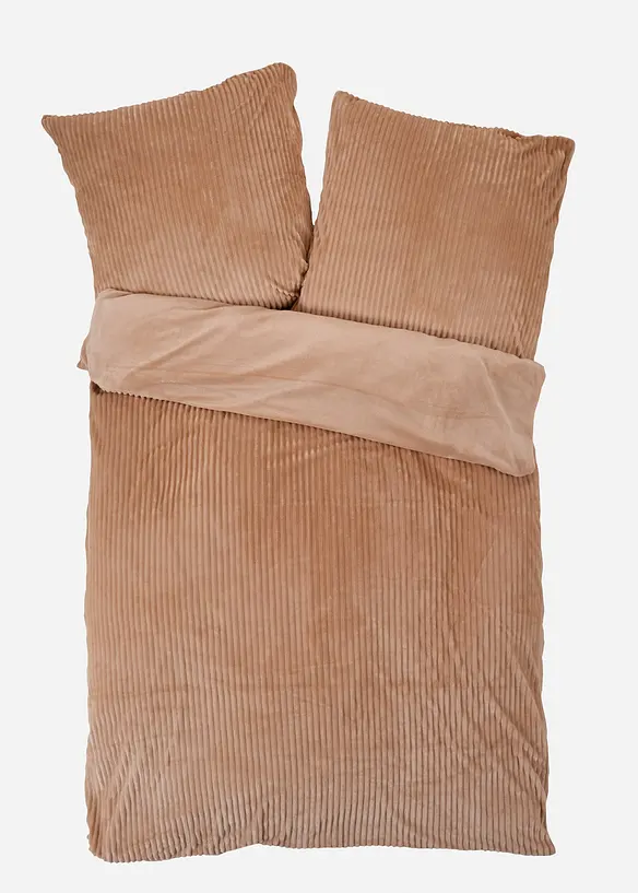 Povlečení Cashmere Touch s manšestrovým vzhledem, bonprix