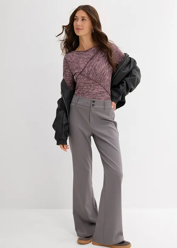 Triko s dlouhým rukávem, z měkké viskózové směsi, bonprix