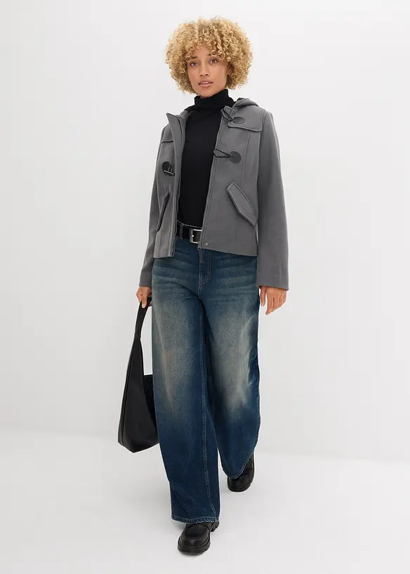 Duffle bunda, imitace vlny, bonprix