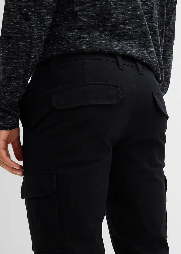 Strečově cargo termokalhoty Regular Fit, Straight, bonprix