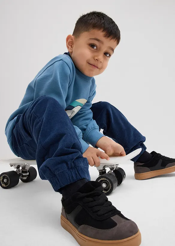 Termo cargo kalhoty Regular Fit bez zapínání, z manšestru s žerzejovou podšívkou, bonprix