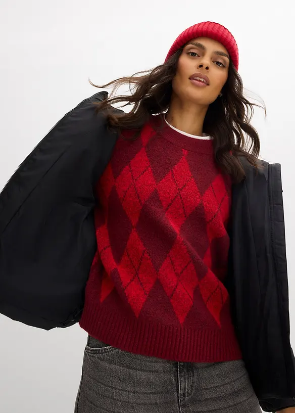 Prošívaná oversize bunda, bonprix