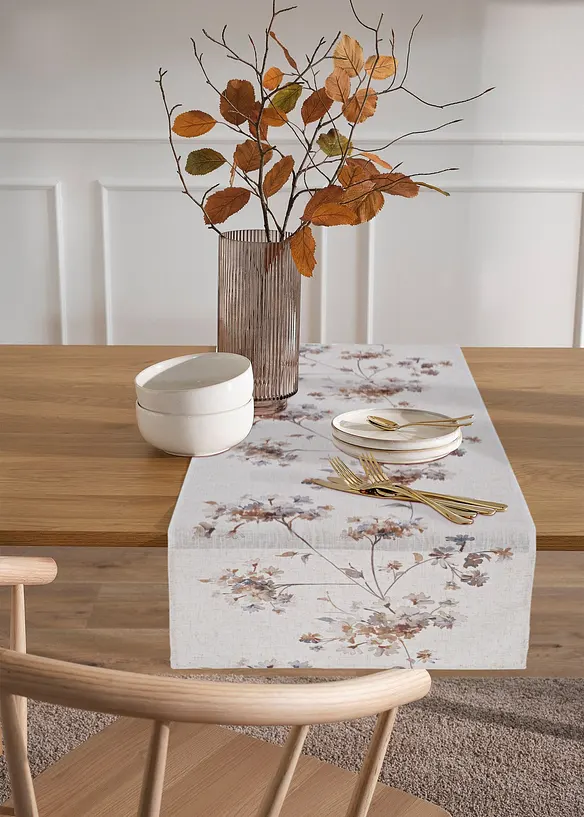 Běhoun na stůl, s podílem lnu, bonprix