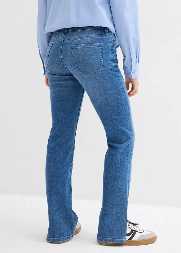 Džíny Bootcut, Mid Waist, bonprix