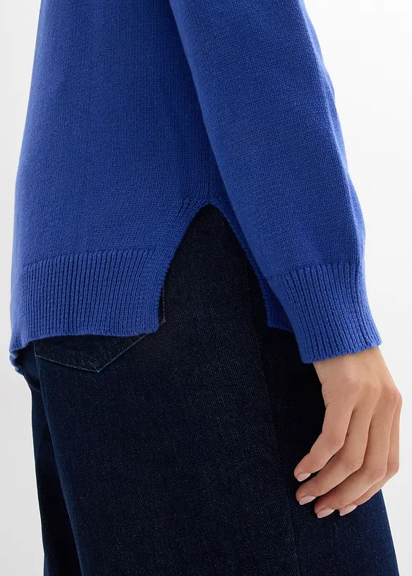 Svetr s rolákovým límcem, z čisté bavlny, bonprix