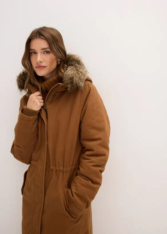 Vatovaná dlouhá parka, bonprix